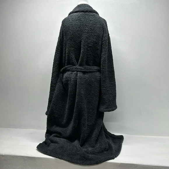 Barefoot Dreams CozyChic Bath Robe Belted #509 Blue Gray Size 2 Oversized Medium - Picture 5 of 12